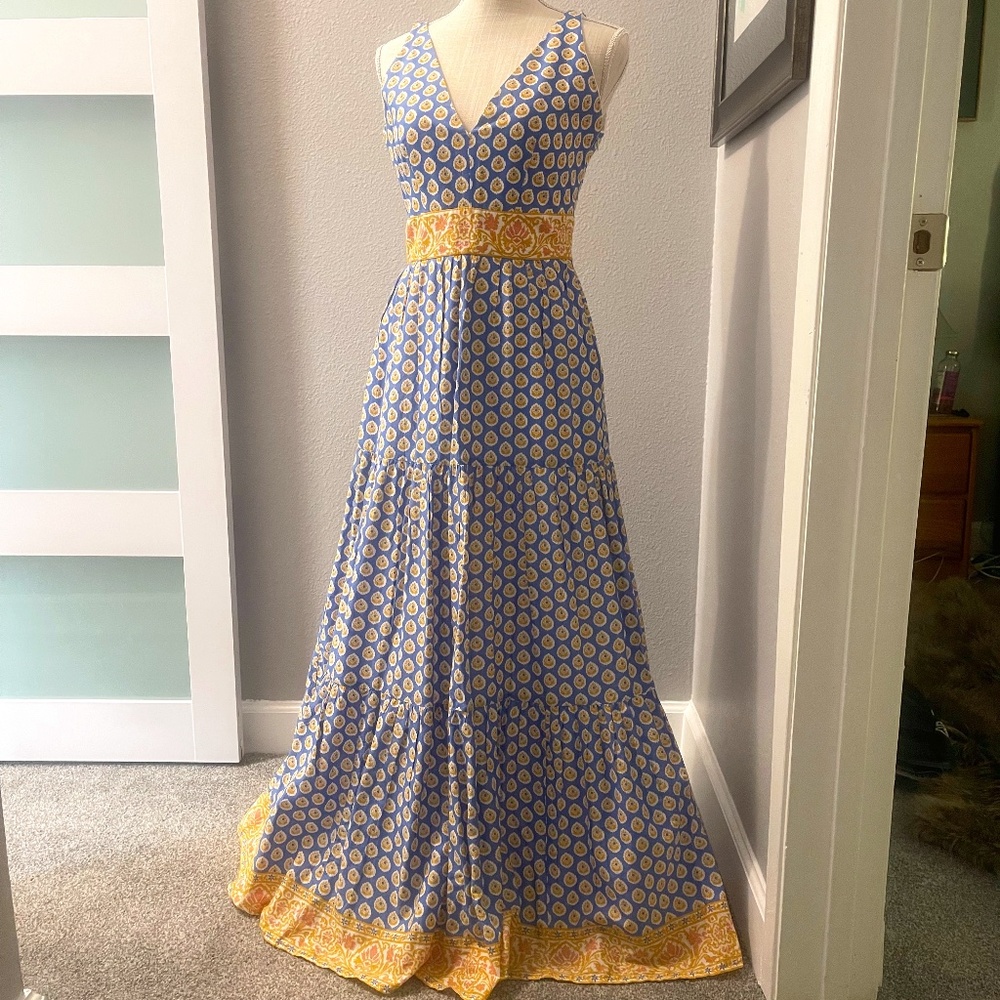 J.Crew Point Sur cotton maxi dress, size 0